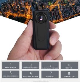 VF1 Mini Camera Motion Detection Sport DV Portable Police Camera Security Guard Camera 140 Degree Audio Video Recorder built in 32GB