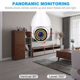 360¬∞ WiFi Camera Light Bulb Security Home Cam Wireless Waterproof CCTV Monitor