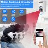 1080P WiFi IP Camera Pan Tilt Security Surveillance Camcorder App Cloud Available with Human Detection Motion Tracking Night Vision Flood Light Two-Wa