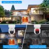 Solar WIFI Security Camera IP66 Waterproof USB Battery Powered 2.4G WiFi Wireless 1080P Surveillance Camera with Flood Light Night Vision Human Detect