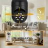 360¬∞ Light Bulb WiFi Camera Wireless Home Security Cam Waterproof IR Night Smart